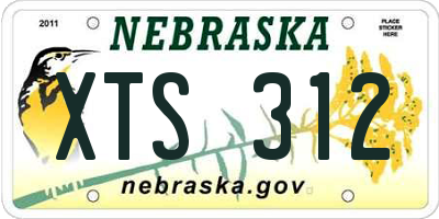NE license plate XTS312
