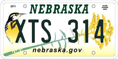 NE license plate XTS314