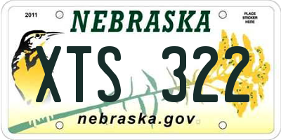 NE license plate XTS322