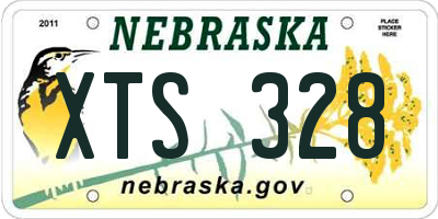 NE license plate XTS328