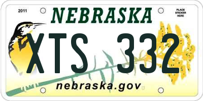 NE license plate XTS332
