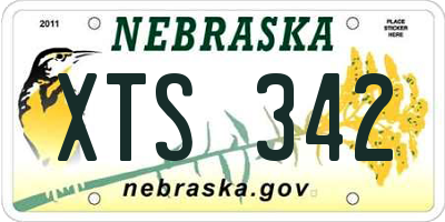 NE license plate XTS342