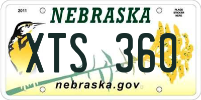 NE license plate XTS360