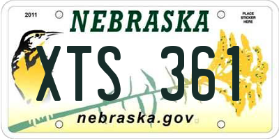 NE license plate XTS361