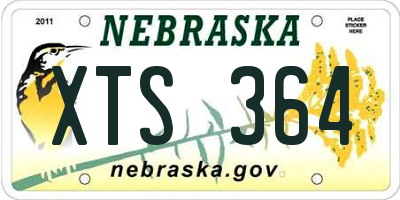 NE license plate XTS364