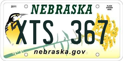 NE license plate XTS367