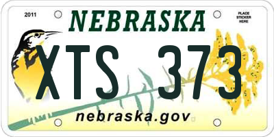 NE license plate XTS373