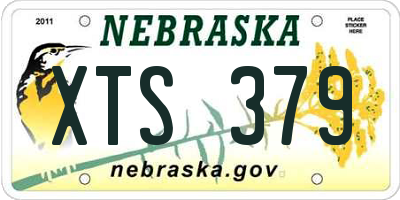 NE license plate XTS379