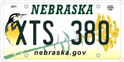 NE license plate XTS380