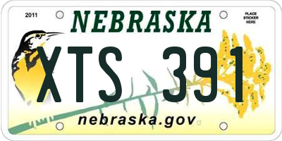 NE license plate XTS391