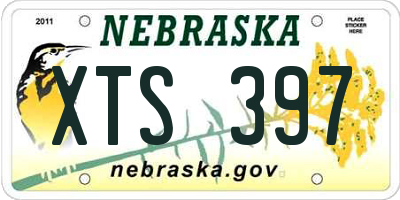NE license plate XTS397