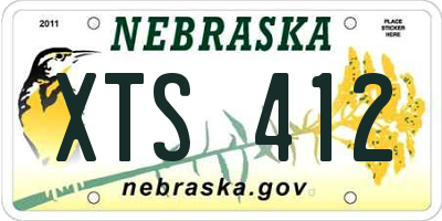 NE license plate XTS412