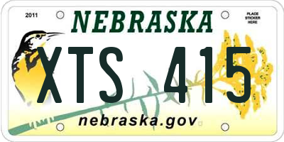 NE license plate XTS415