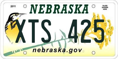 NE license plate XTS425