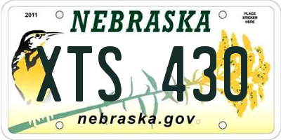 NE license plate XTS430