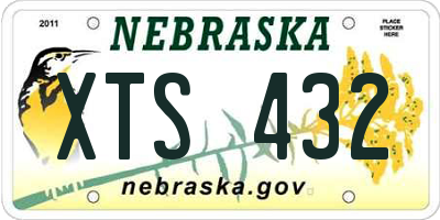 NE license plate XTS432
