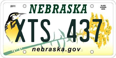NE license plate XTS437