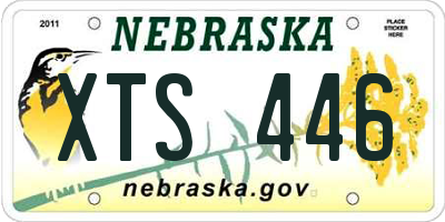 NE license plate XTS446