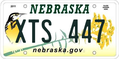 NE license plate XTS447