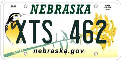 NE license plate XTS462