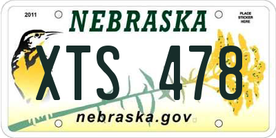 NE license plate XTS478