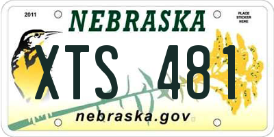 NE license plate XTS481
