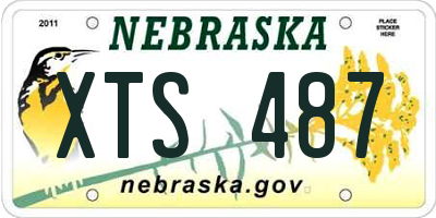 NE license plate XTS487