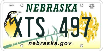 NE license plate XTS497
