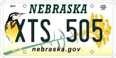 NE license plate XTS505