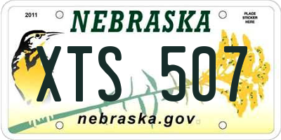 NE license plate XTS507
