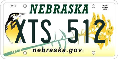 NE license plate XTS512