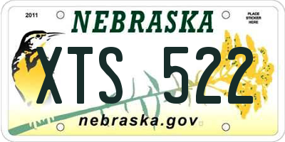 NE license plate XTS522
