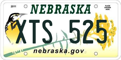 NE license plate XTS525