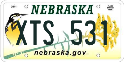 NE license plate XTS531