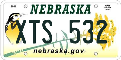 NE license plate XTS532