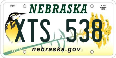 NE license plate XTS538