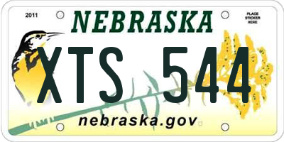 NE license plate XTS544