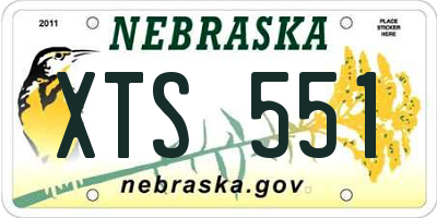 NE license plate XTS551