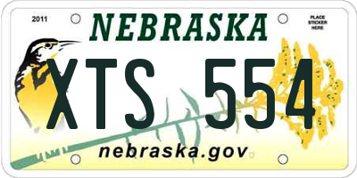 NE license plate XTS554
