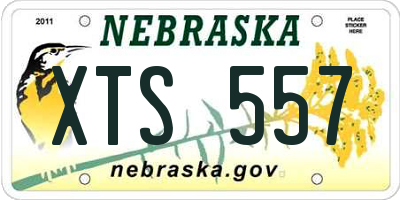 NE license plate XTS557