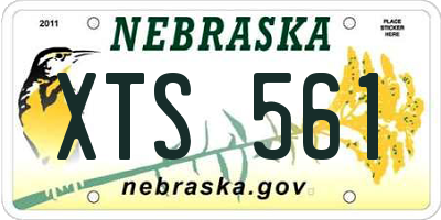 NE license plate XTS561