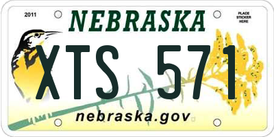 NE license plate XTS571