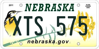 NE license plate XTS575