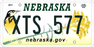 NE license plate XTS577
