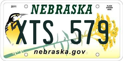 NE license plate XTS579