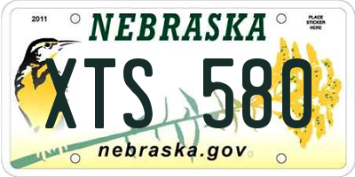 NE license plate XTS580