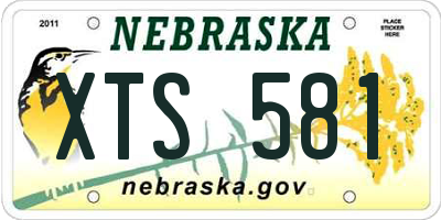 NE license plate XTS581