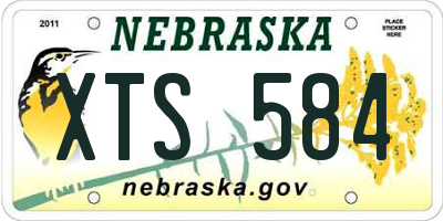 NE license plate XTS584