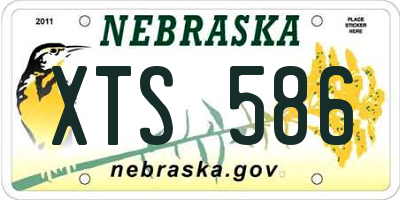 NE license plate XTS586