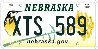 NE license plate XTS589